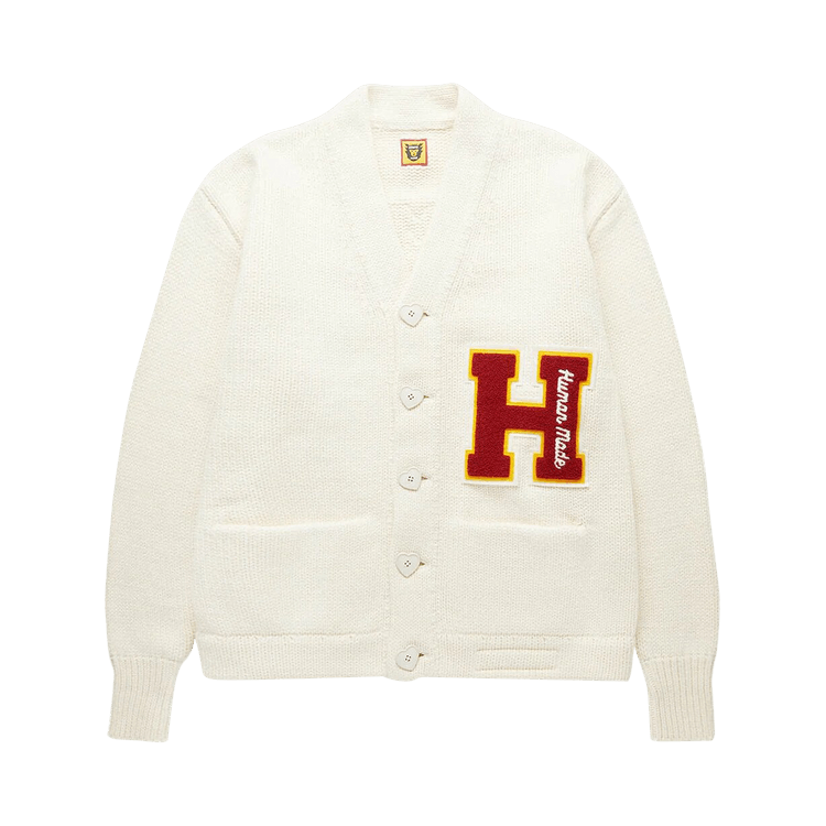 Human Made Low Gauge Knit Cardigan "White"