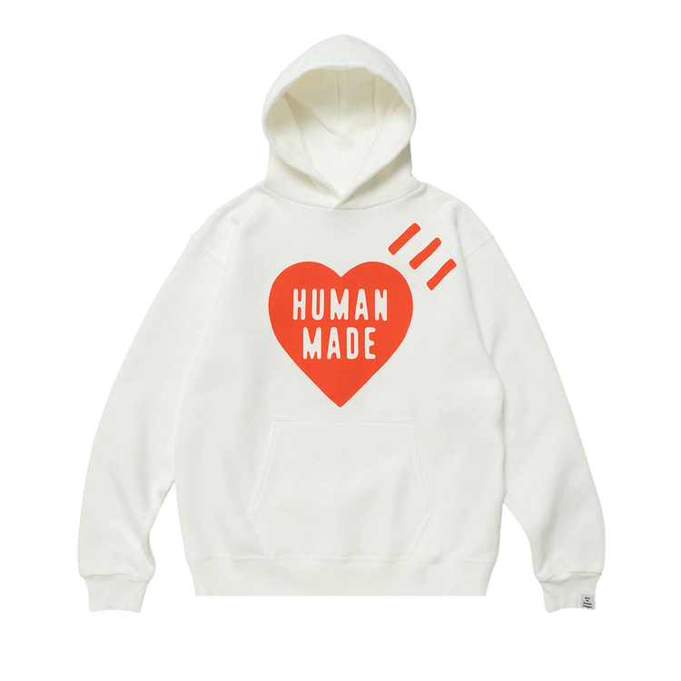 Human Made Heart Logo Hoodie "White"