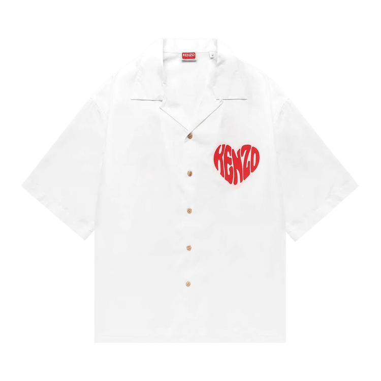 Kenzo Heart Hawaiian Shirt "White"