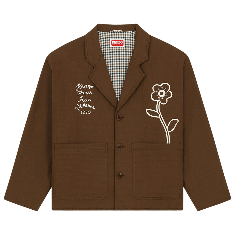 Kenzo Rue Vivienne 1970 Workwear Jacket "Dark Brown"