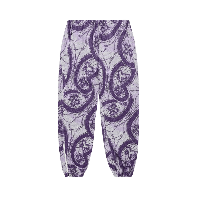Needles Zipped Sweat Pant "White/Purple"