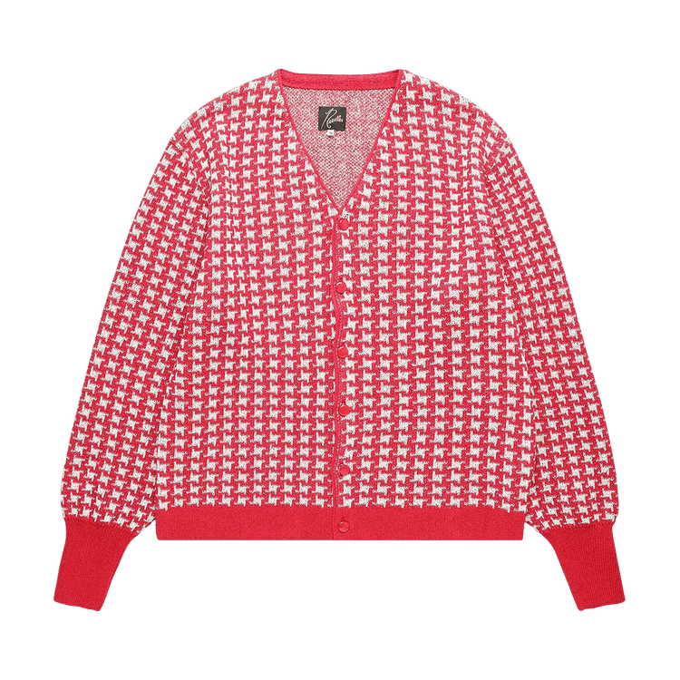 Needles V Neck Cardigan "Red"