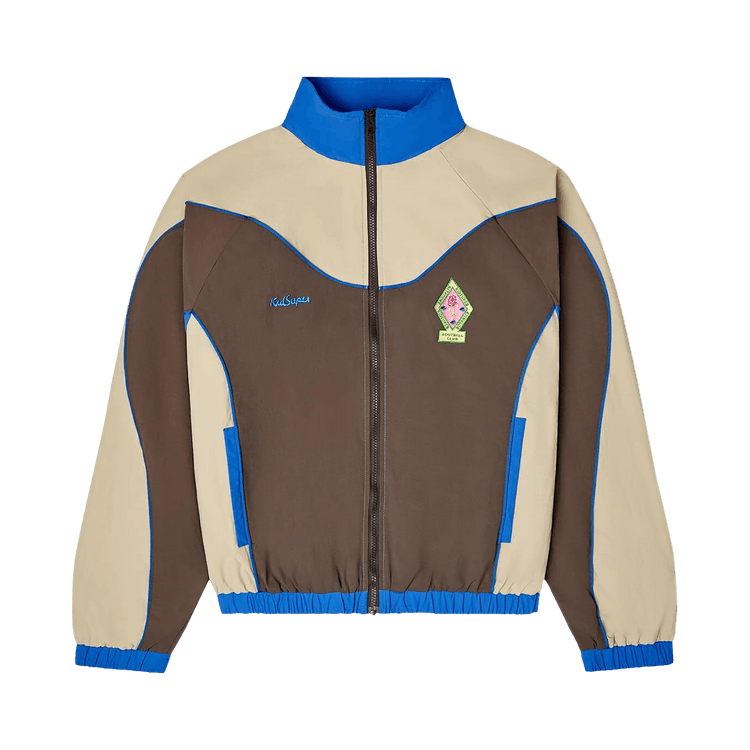 KidSuper Brooklyn Botanics Track Top "Brown/Blue"