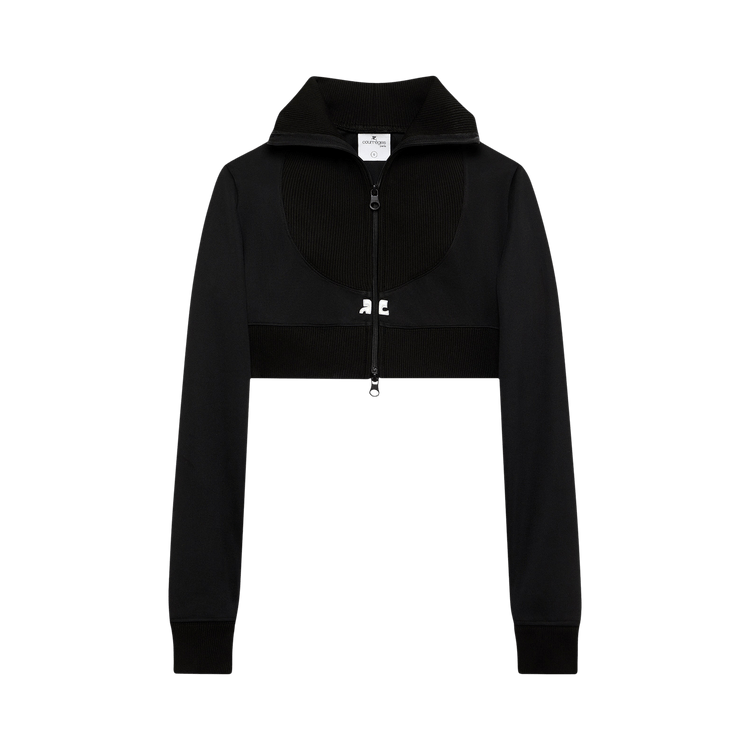 Courrèges Short Tracksuit Jacket "Black"