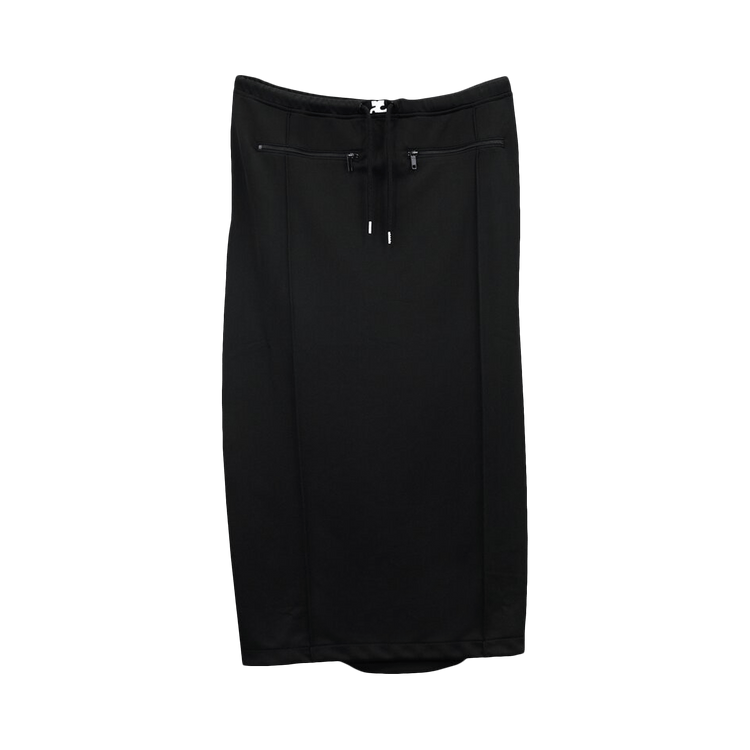 Courrèges Tracksuit Interlock Long Skirt "Black"