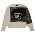 Enfants Riches Déprimés October All Over Crewneck Sweater "Oat/Black"