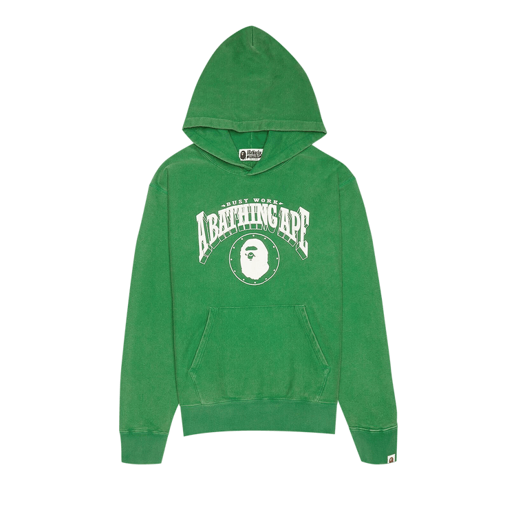 BAPE Washed Relaxed Fit Hoodie "Green"
