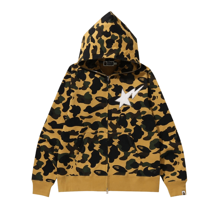 BAPE 1st Camo Full Zip Hoodie "Yellow"