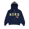 Pleasures x N.E.R.D. Zip Up Hoodie "Navy"
