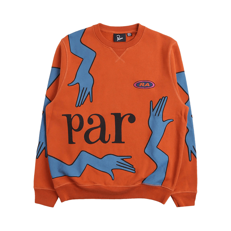 Parra Early Grab Crewneck Sweatshirt "Sienna Orange"