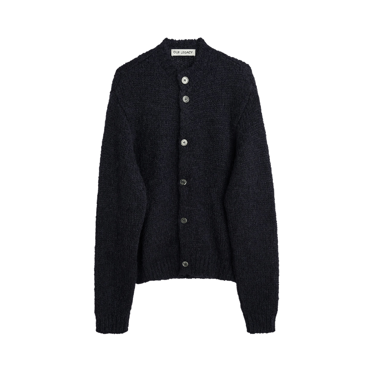 Our Legacy Opa Cardigan "Navy Fuzzy Mohpaca"