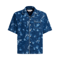 Marni Lightweight Denim Bowling Shirt "Iris Blue"