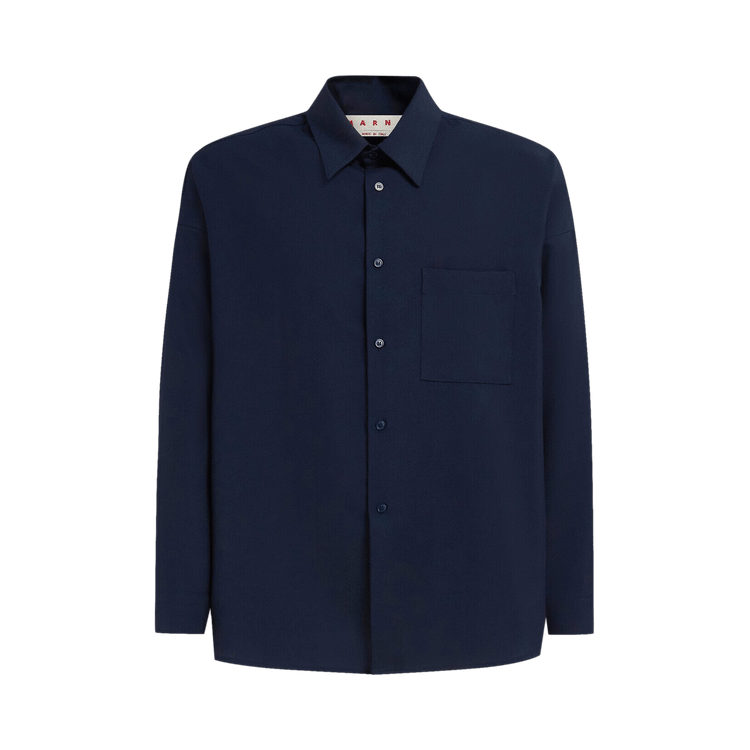 Marni Boxy Fit Tropical Shirt "Blue/Black"