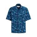 Marni Boxy Fit Popeline Bowling Shirt "Ink"