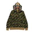 BAPE ABC Camo Double Shark Full Zip Hoodie "Green"
