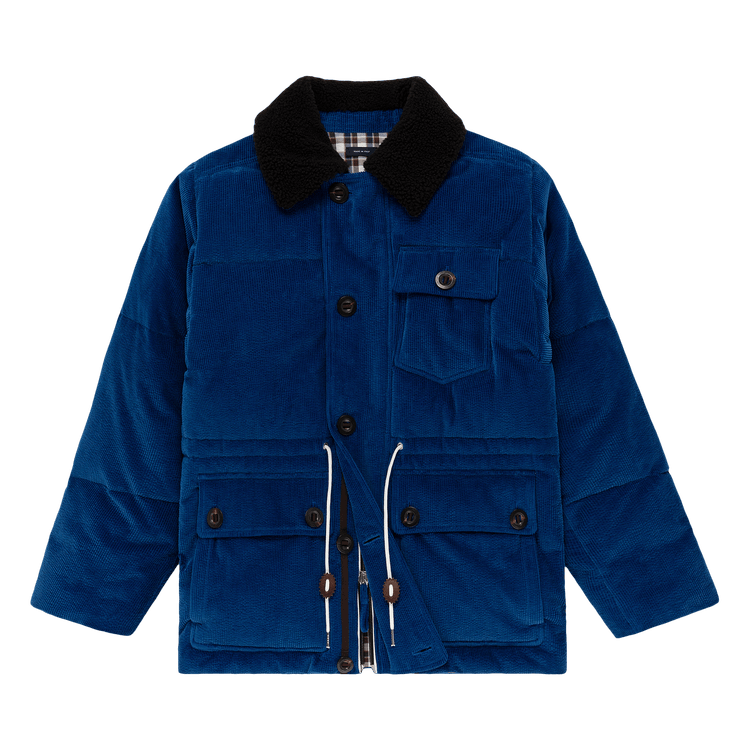 Aimé Leon Dore x Drake's Corduroy Expedition Parka 'Royal Blue'