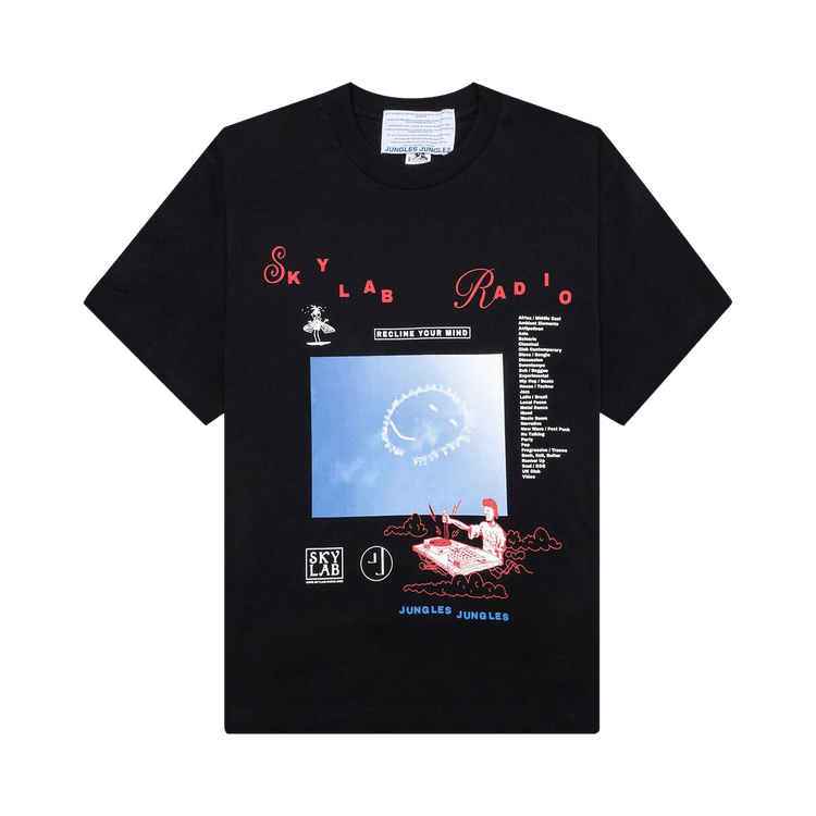 Jungles Skylab Radio Smile Tee "Black"