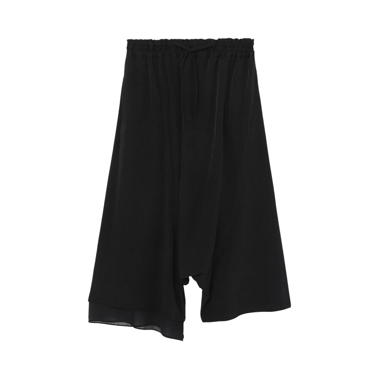 Y's O-Right Side Double Flared Pants 'Black'