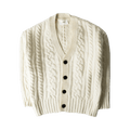 Ami English Ribbed Cardigan "Cream"