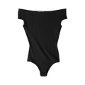 Ami Off Shoulder Bodysuit "Black"