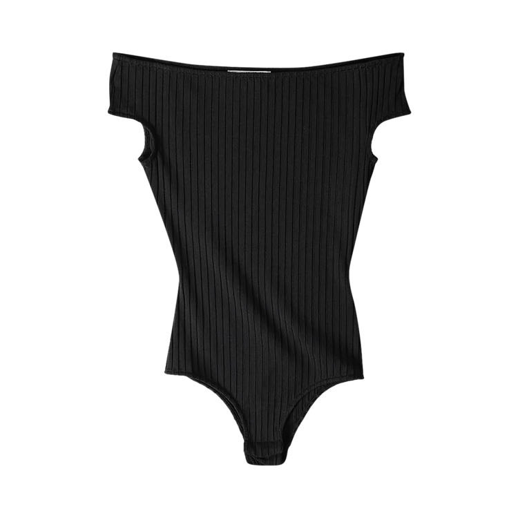 Ami Off Shoulder Bodysuit "Black"