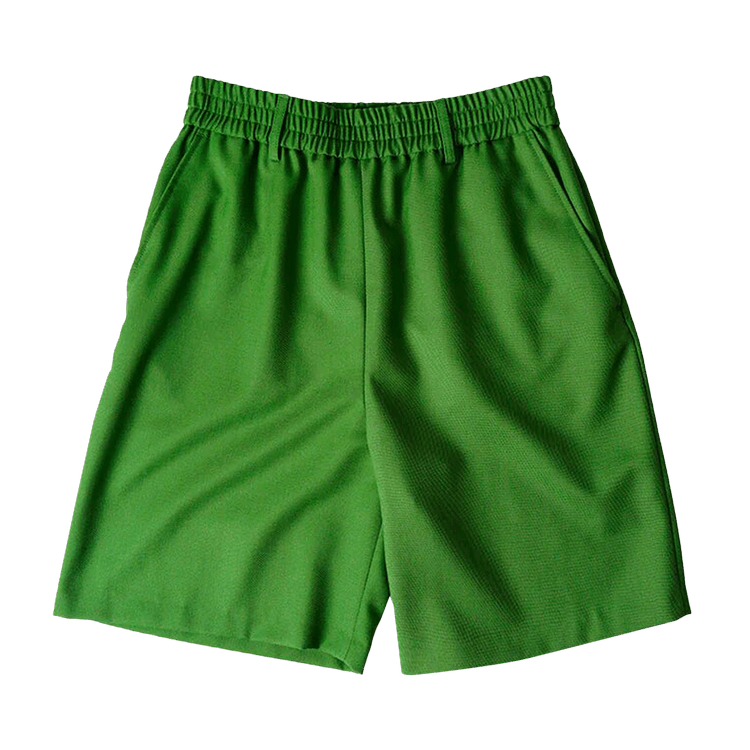 Ami Elasticated Waist Shorts "Fir Green"