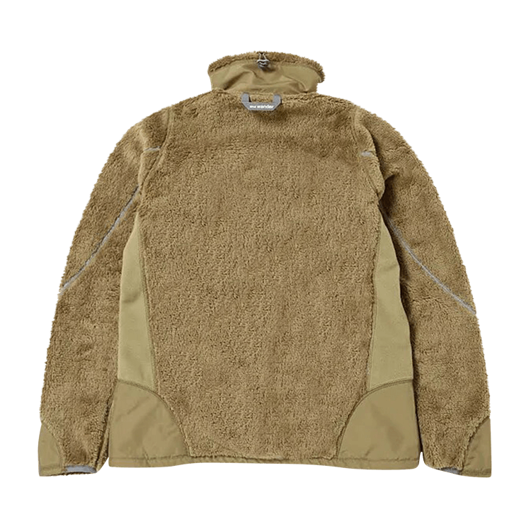 And Wander High Loft Fleece Jacket "Beige"