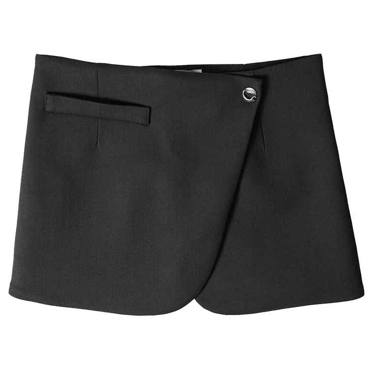 Coperni Wrap Mini Skirt "Black"