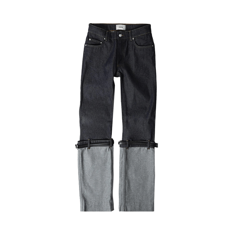 Coperni Hybrid Belted Leg Jeans "Blue"