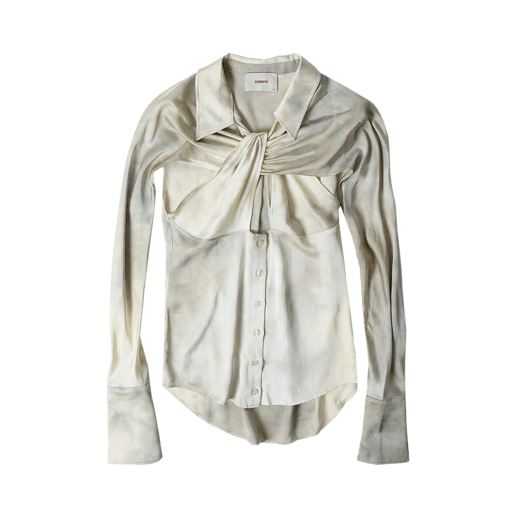 Coperni Cut Out Detailed Gradient Effect Shirt "Beige"