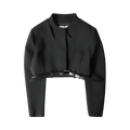 Coperni Belted Cropped Jacket "Black"