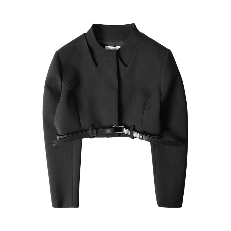 Coperni Belted Cropped Jacket "Black"
