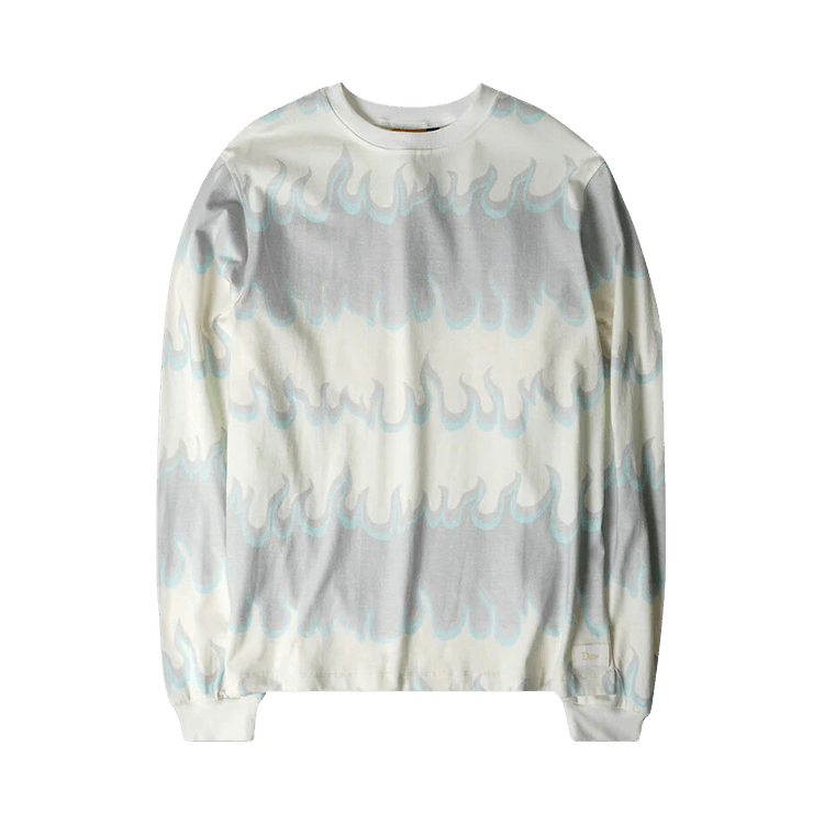 Dime Space Flame Long-Sleeve Shirt "White"