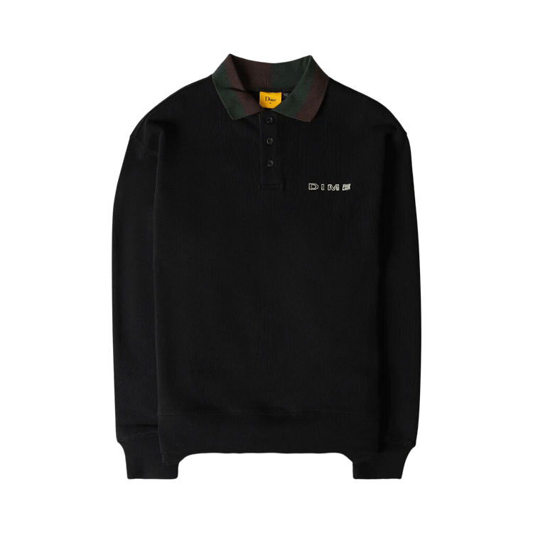 Dime Terry Rugby Sweat "Black"