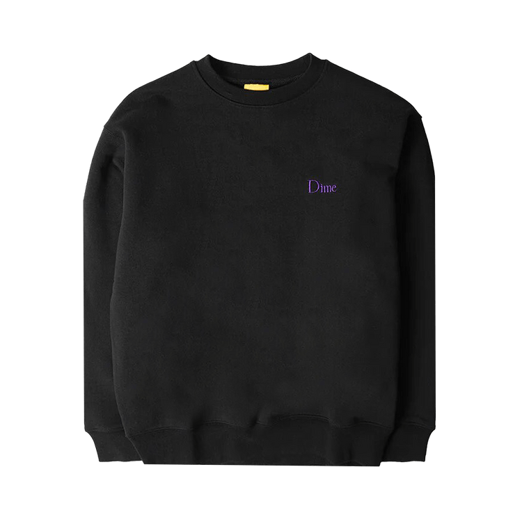 Dime Classic Small Logo Crewneck Sweatshirt "Black"