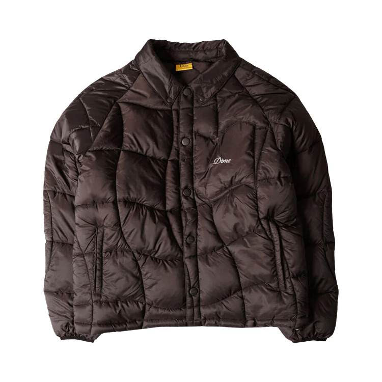 Dime Wave Puffer Jacket "Espresso"