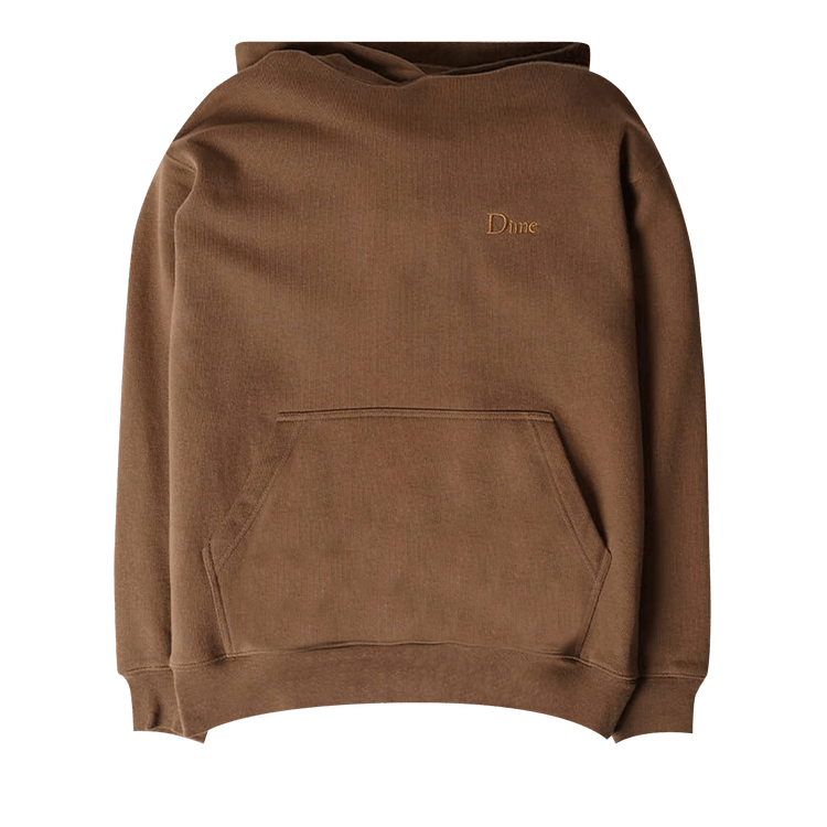 Dime Classic Small Logo Hoodie "Brown"