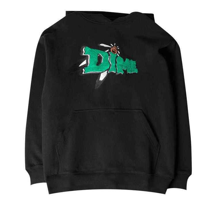 Dime Encino Chenille Hoodie "Black"