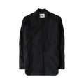 Jil Sander Longline Wool Canvas Shirt "Black"