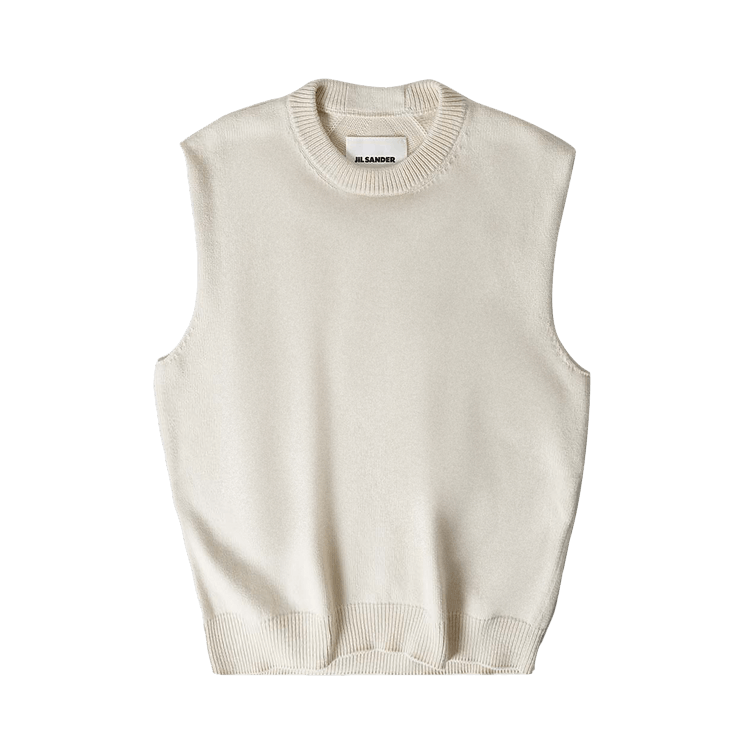 Jil Sander Crewneck Vest "White"