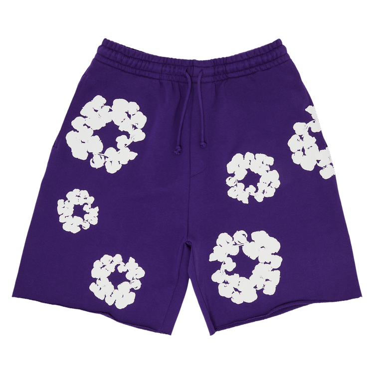 Denim Tears The Cotton Wreath Shorts "Purple"