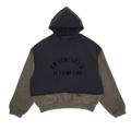 Fear of God Essentials Nylon Fleece Hooded Sweater "Ink/Jet Black"