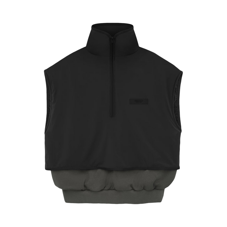 Fear of God Essentials Nylon Fleece Mockneck Vest "Ink/Jet Black"