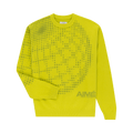 Aimé Leon Dore x New Balance Geo Print Crewneck Sweater "Lime"