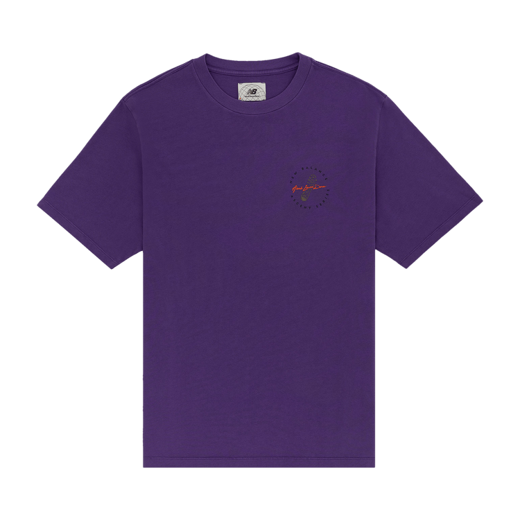 Aimé Leon Dore x New Balance Garment Dyed Logo Tee "Purple"
