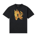 Palm Angels Burning Monogram T-Shirt "Black/Gold"