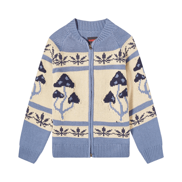 Pleasures Room Zip Cardigan "Slate"