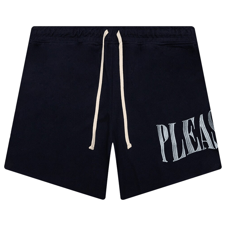 Pleasures Twitch Waffle Knit Short "Navy"