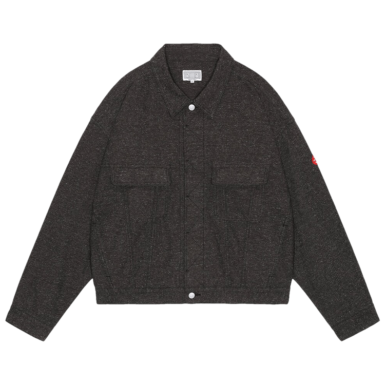 Cav Empt Casual Nep Twill Trucker Jacket "Charcoal"