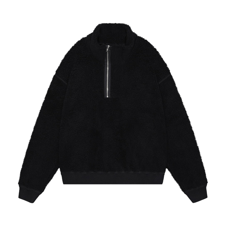Cav Empt Heavy Wool Boa Half Zip Fleece Jacket "Black"